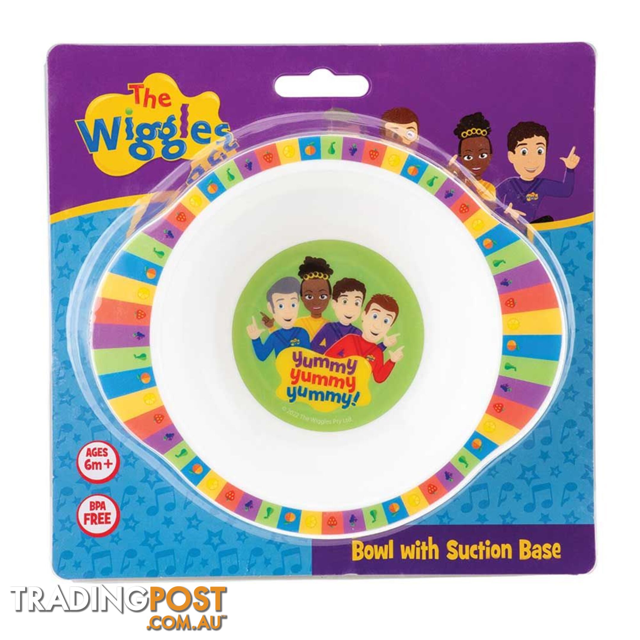 The Wiggles - We're All Fruit Salad Bowl with Suction - Jswig6081 - 9319057060815