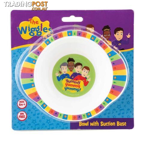 The Wiggles - We're All Fruit Salad Bowl with Suction - Jswig6081 - 9319057060815