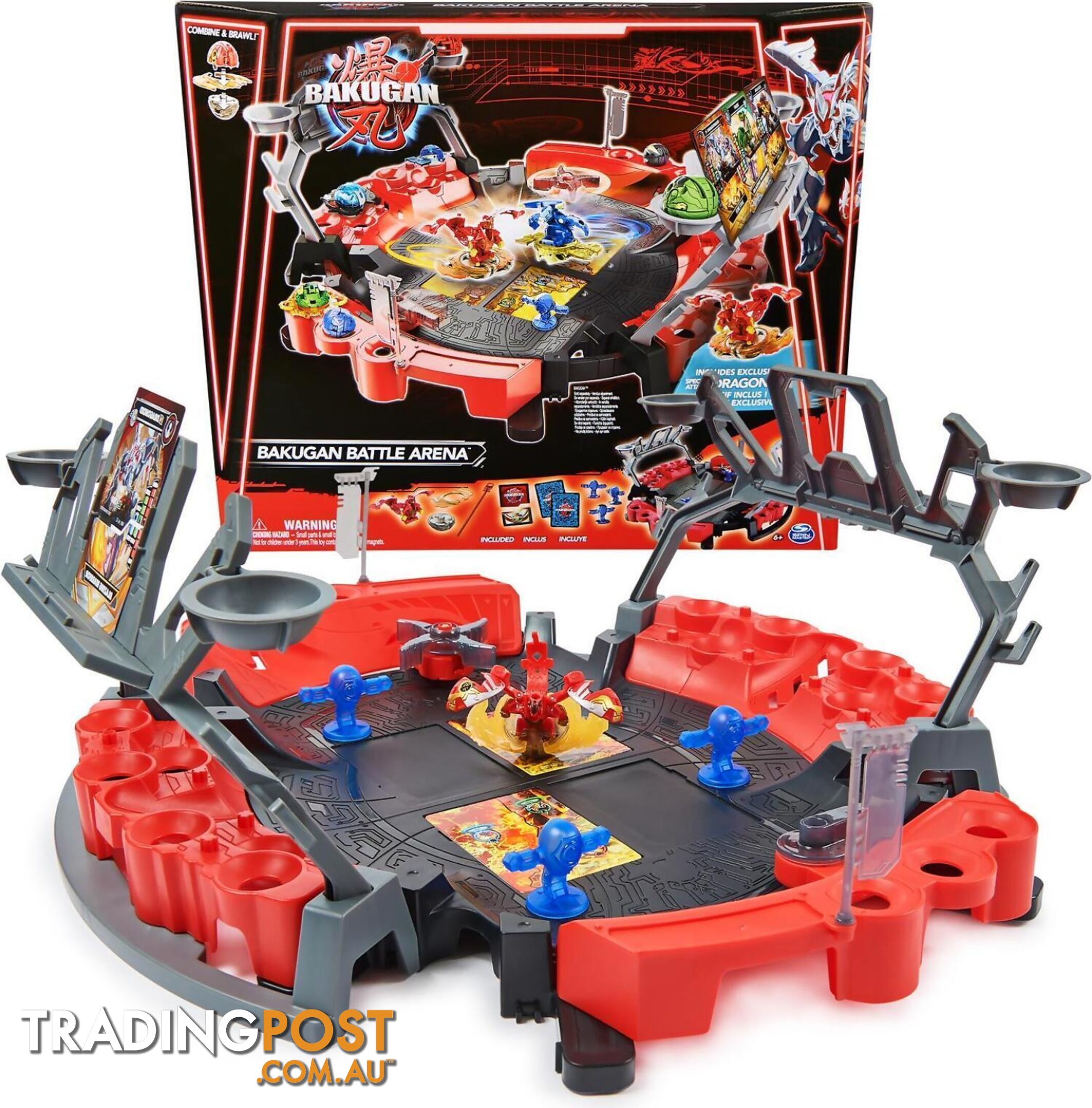 Bakugan - Battle Arena With Exclusive Special Attack Dragonoid Customizable Spinning Action Figure And Playset - Si6067045 - 778988466643