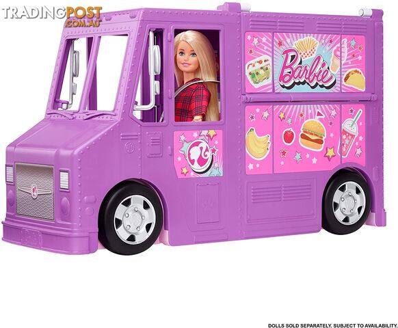 Barbie® Food Truck With Multiple Play Areas & 30+ Realistic Play Pieces Barbie Fresh 'n Fun Mattel  Magmw07 - 887961862898