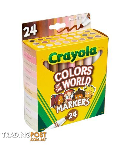 Crayola Colors Of The World Markers 24 Pack Bs587802 - 071662078027