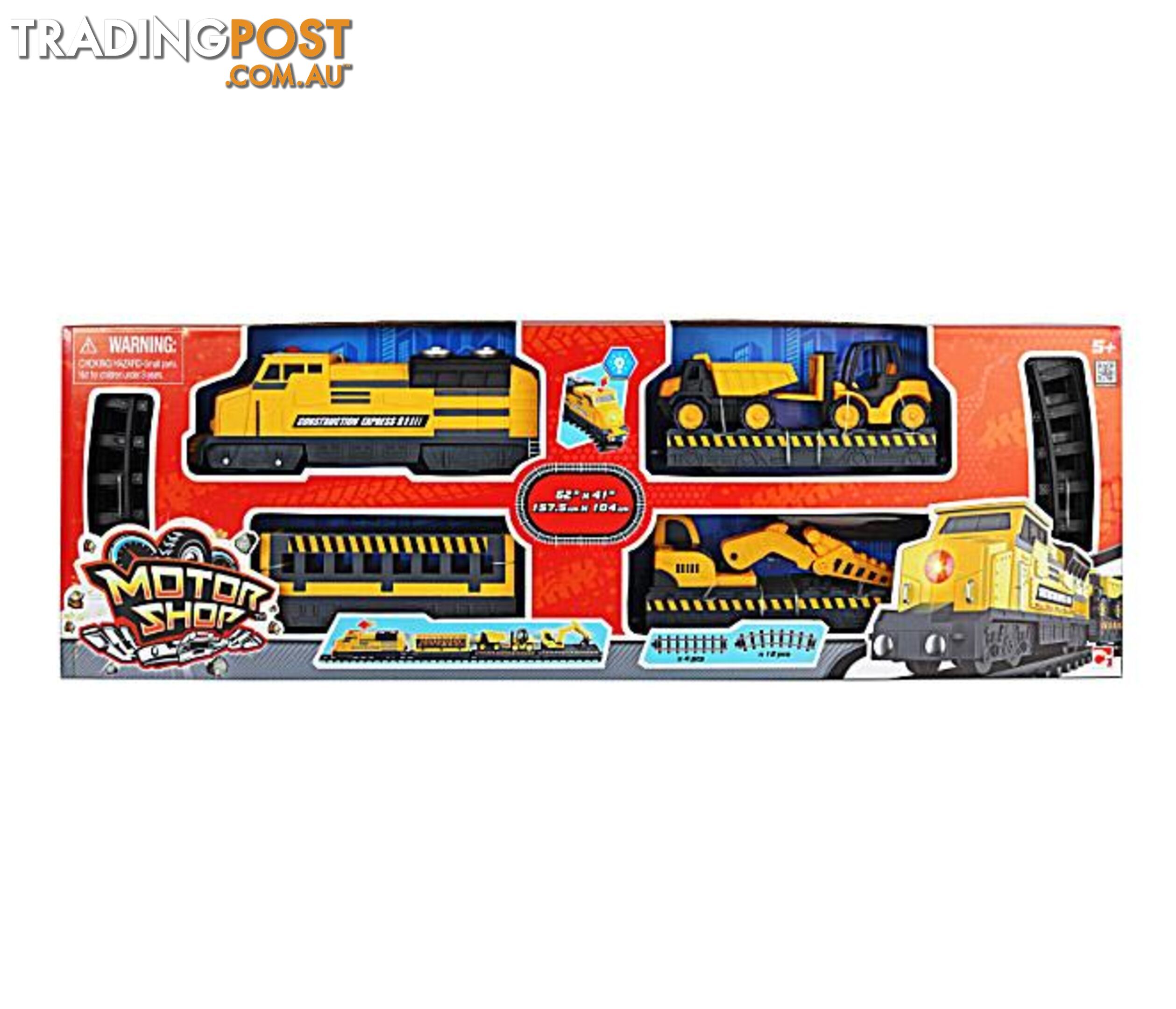 Motor Shop Construction Express Train Set Art65743 - 4893808480626