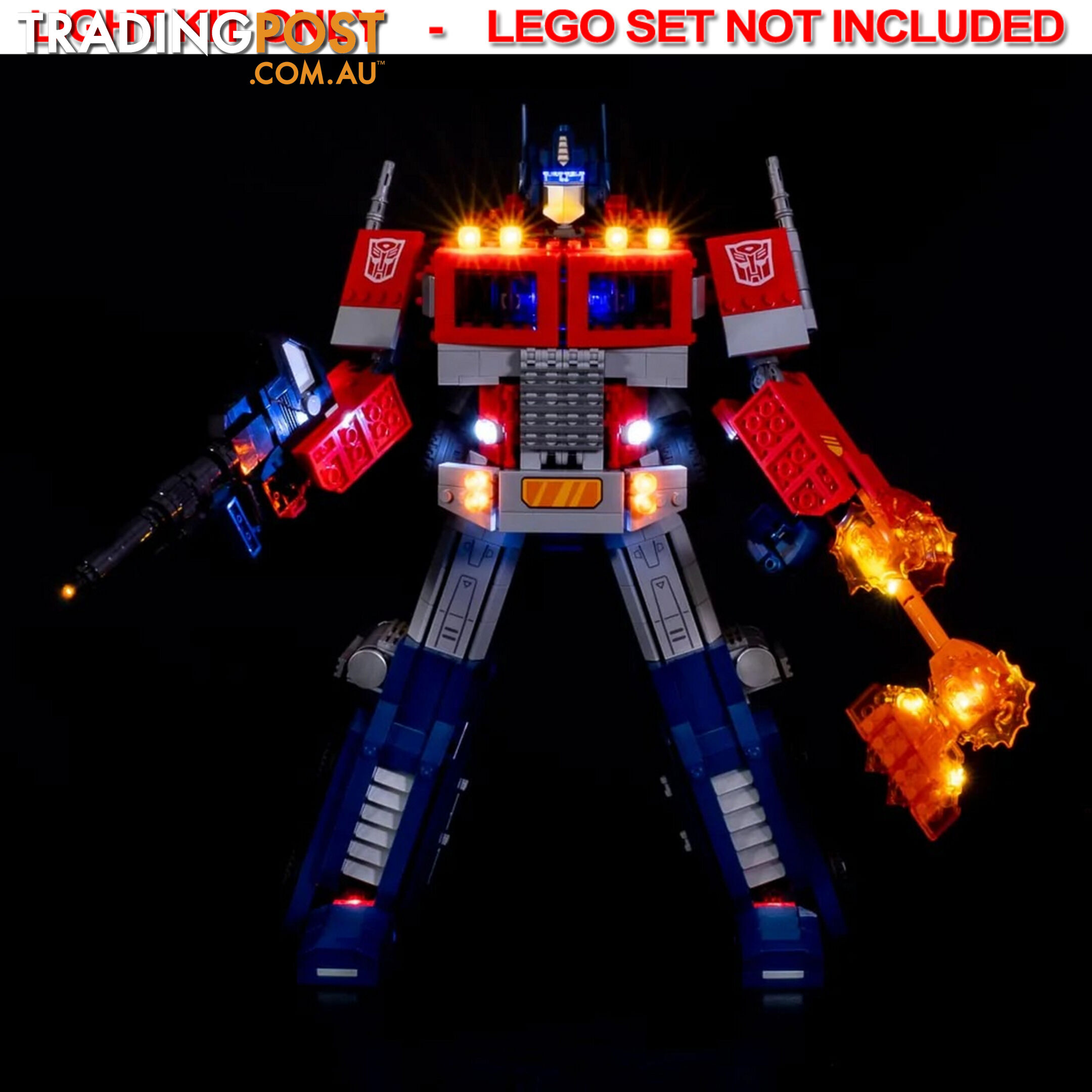 LIGHT KIT for LEGO Optimus Prime 10302 - Light My Bricks - 754523893198