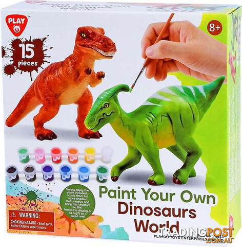 Playgo Toys Ent. Ltd - Paint Your Own Dinosaur World - Art66101 - 4892401783332