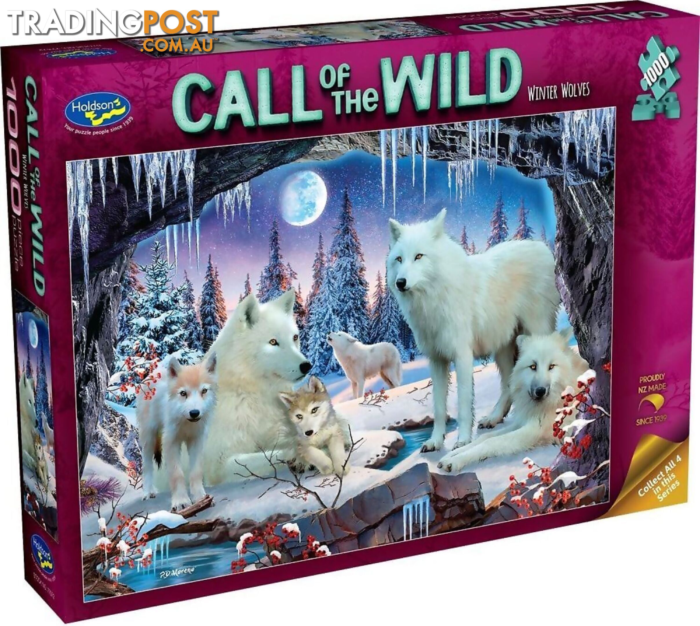 Holdson - Call Of The Wild Winter Wolves Jigsaw Puzzle 1000pc - Jdhol775729 - 9414131775729