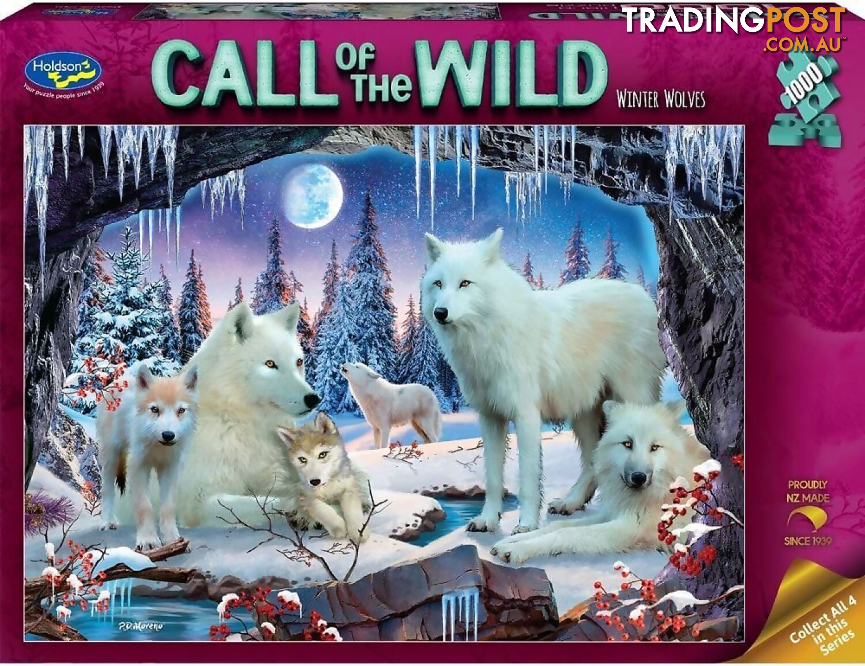 Holdson - Call Of The Wild Winter Wolves Jigsaw Puzzle 1000pc - Jdhol775729 - 9414131775729