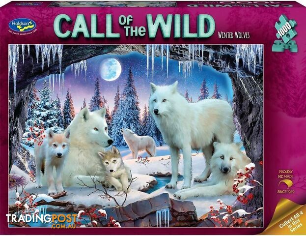 Holdson - Call Of The Wild Winter Wolves Jigsaw Puzzle 1000pc - Jdhol775729 - 9414131775729