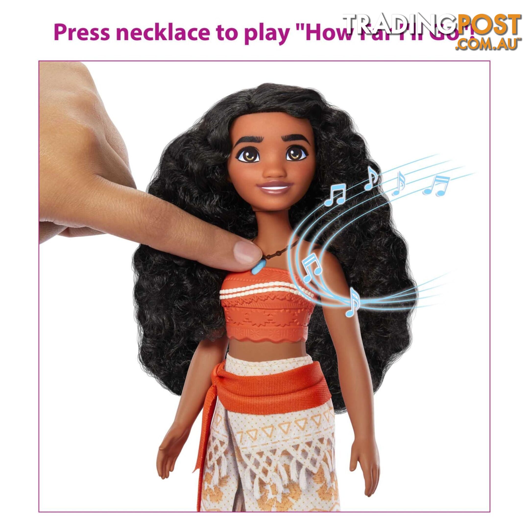 Disney Princess Singing Moana Doll Sings Clip Of How Far Iâ€™ll Go From Disney Movie - Mahlw16 - 194735120390