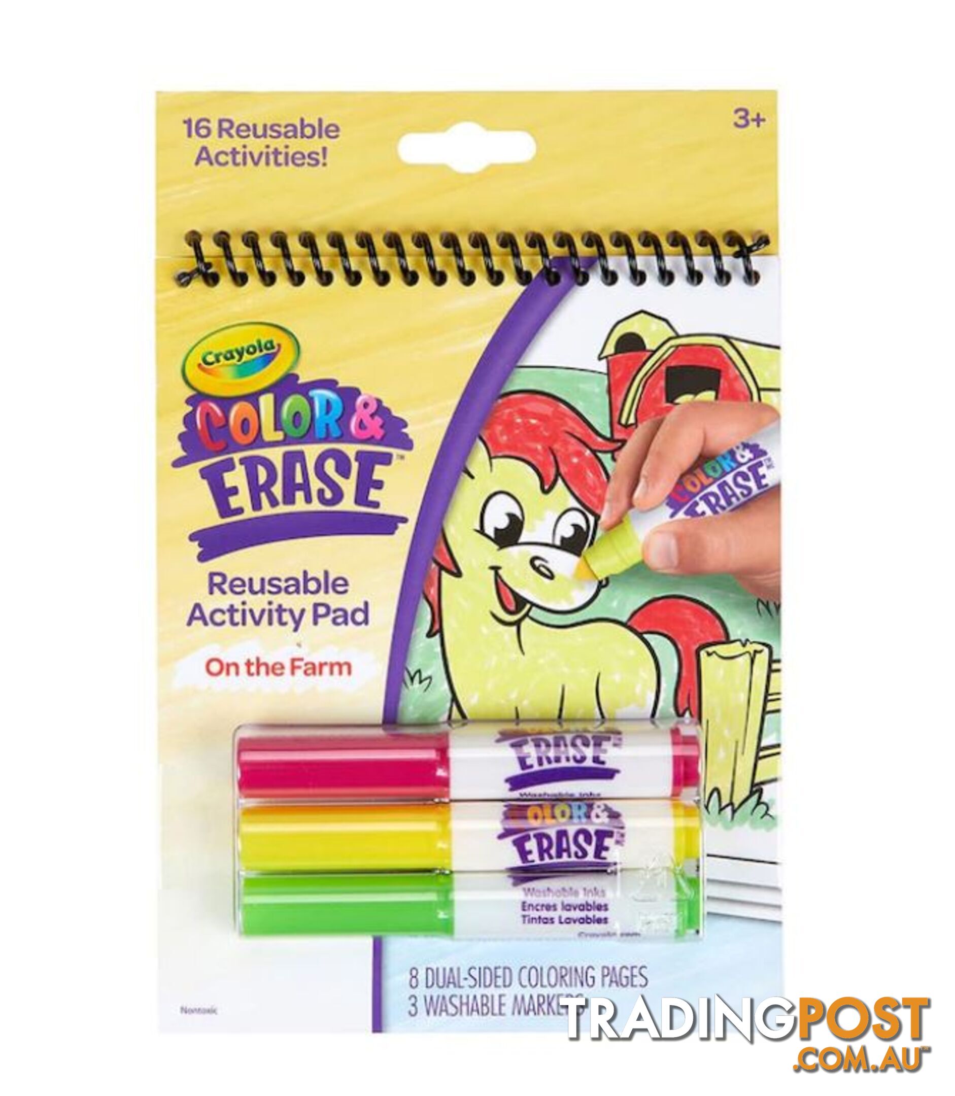 Crayola Color & Erase Reusable Activity Pad On The Farm - Bs811492 - 071662114923