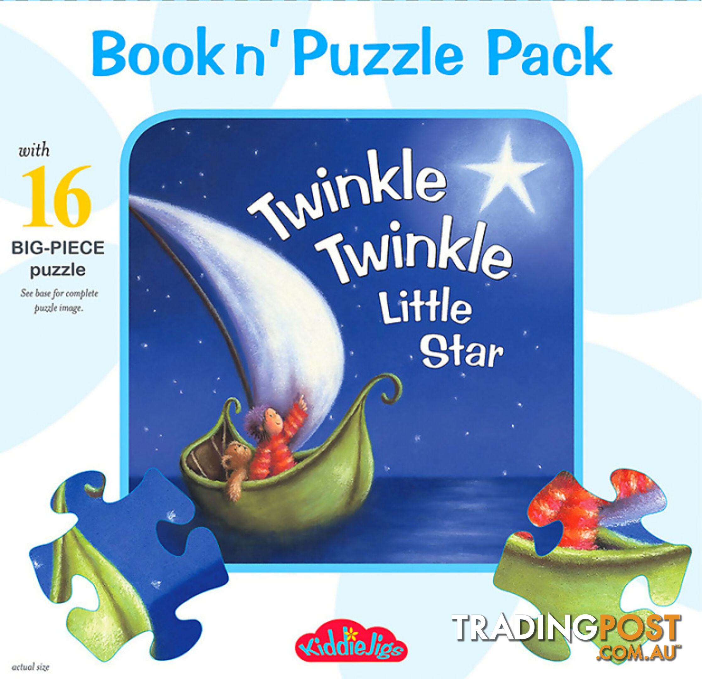 Twinkle Twinkle Little Star Book N Puzzle Pack 16pcs- Jdbro691846 - 9780648691846