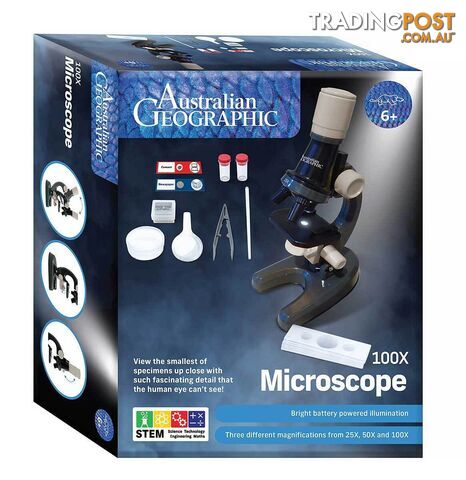 Australian Geographic - 100 X Microscope - Mdagdsmp1000 - 9340816012035