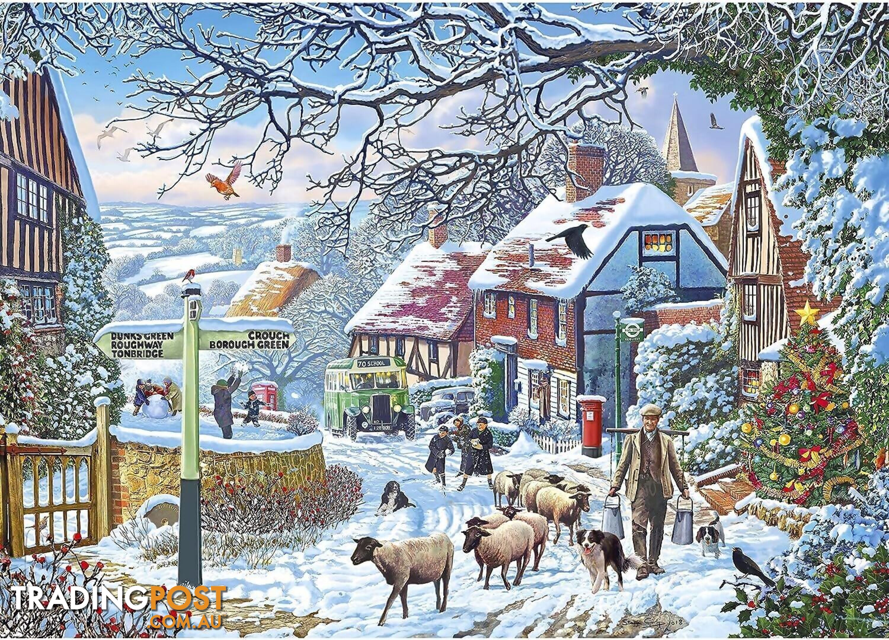 Gibsons - A Winter Stroll Jigsaw Puzzle 1000pc - Jdgib062502 - 5012269062502