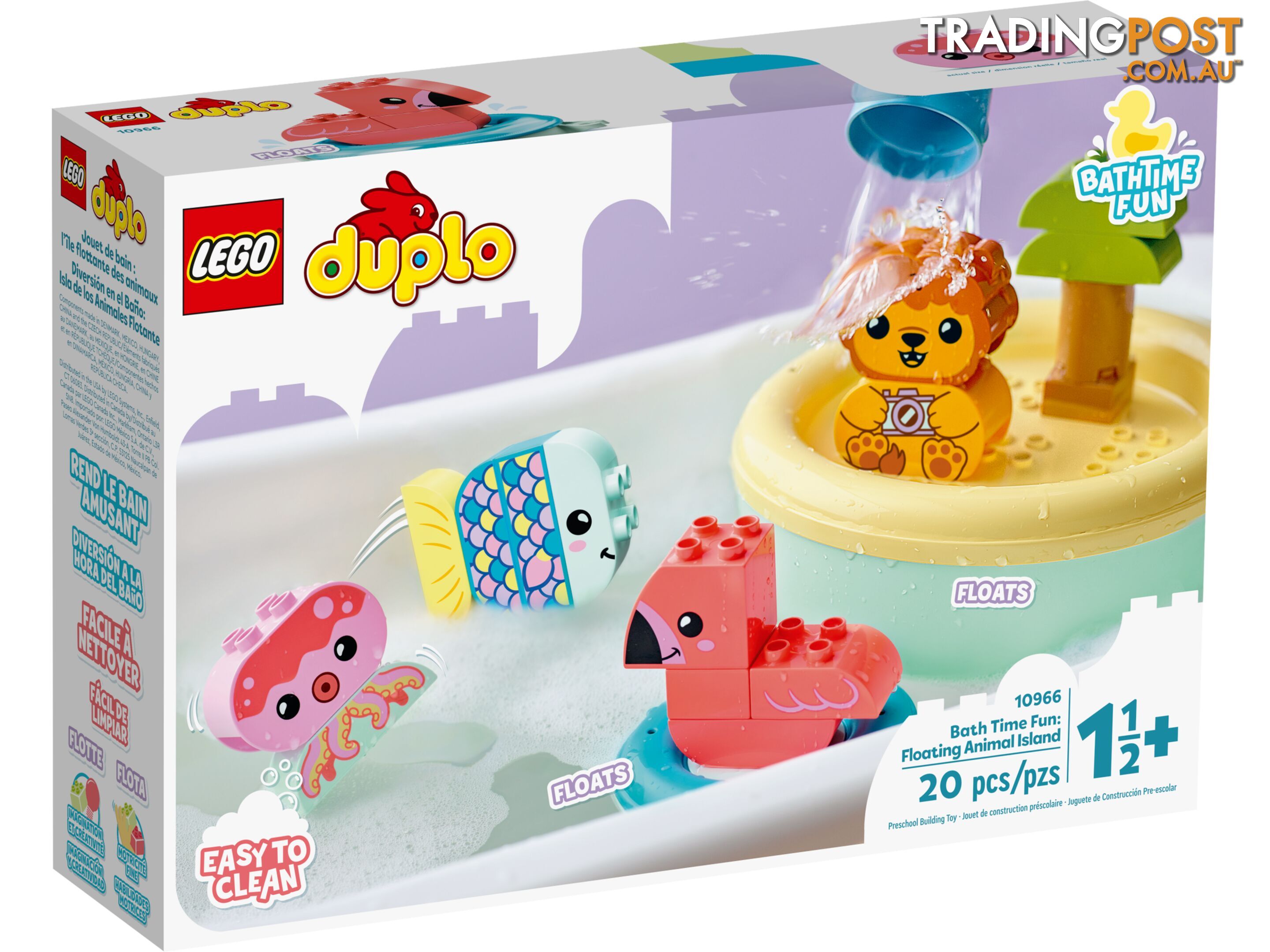 LEGO 10966 Bath Time Fun Floating Animal Island - DUPLO - 5702017153605