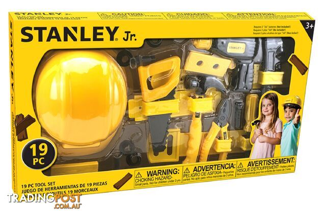 Stanley Jr - 19 Piece Tool Set Incl Helmet T66297 - 7290115140118