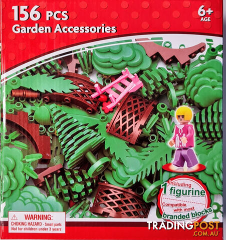 Building Blocks Garden & Accessories Set 156 Pieces