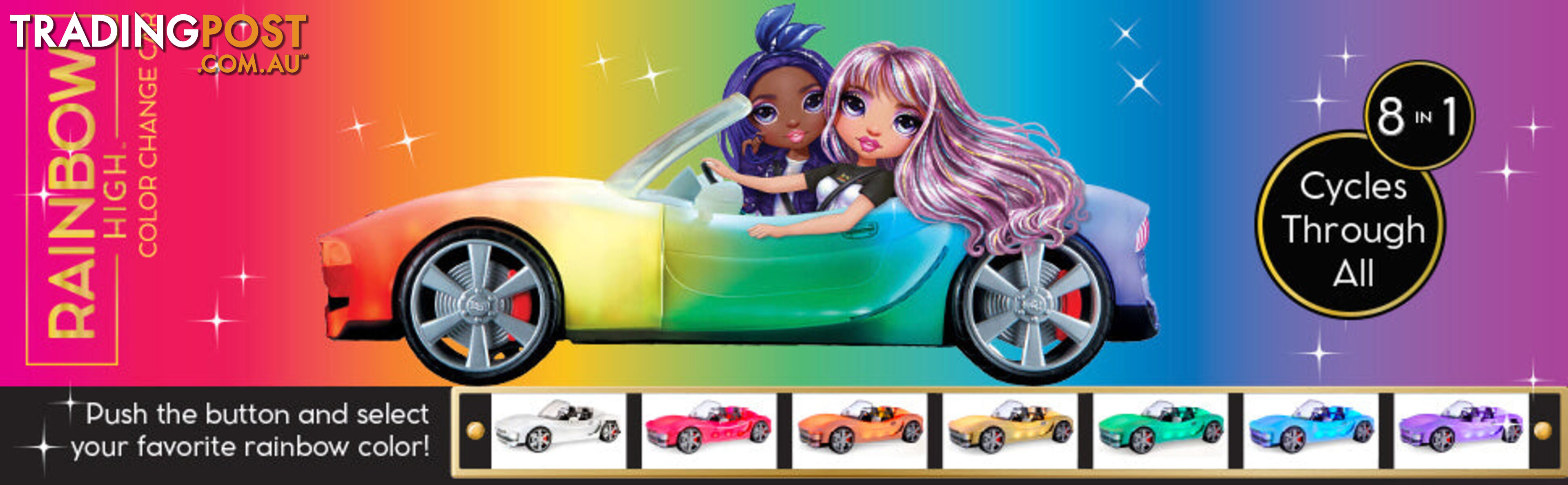 Rainbow High - Convertible Color Change Car - Bj574316 - 035051574316