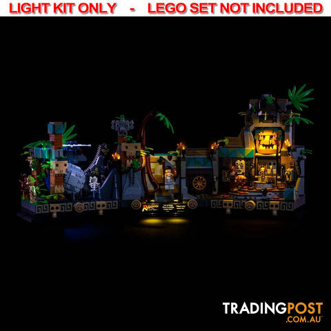 Light Kit For LEGO Indiana Jones Temple of the Golden Idol 77015 - Light My Bricks - Lb72668409507 - 726684095070