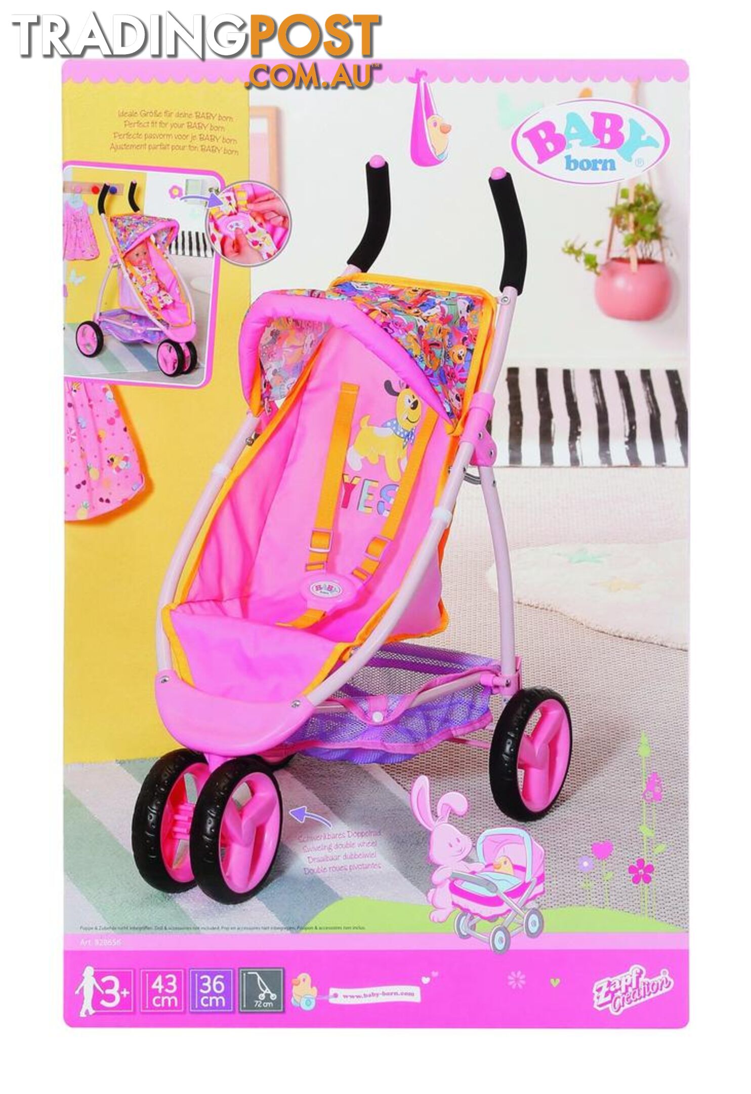 Baby Born - Pram Jogger - Bj828656 - 4001167828656