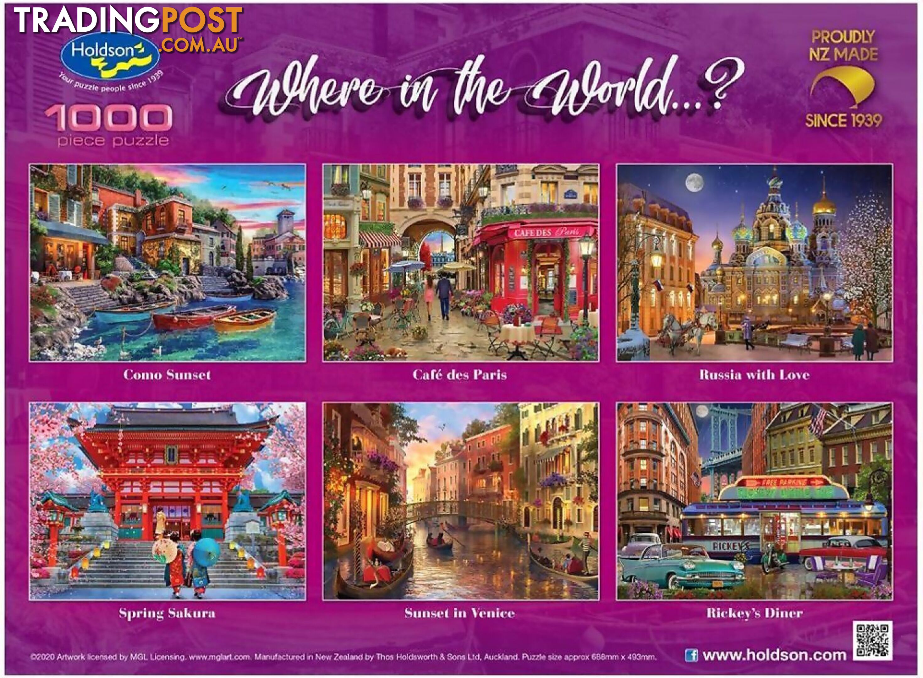 Holdson - Russia With Love Where In The World Jigsaw Puzzle 1000 Pieces - Jdhol037339 - 9414131037339