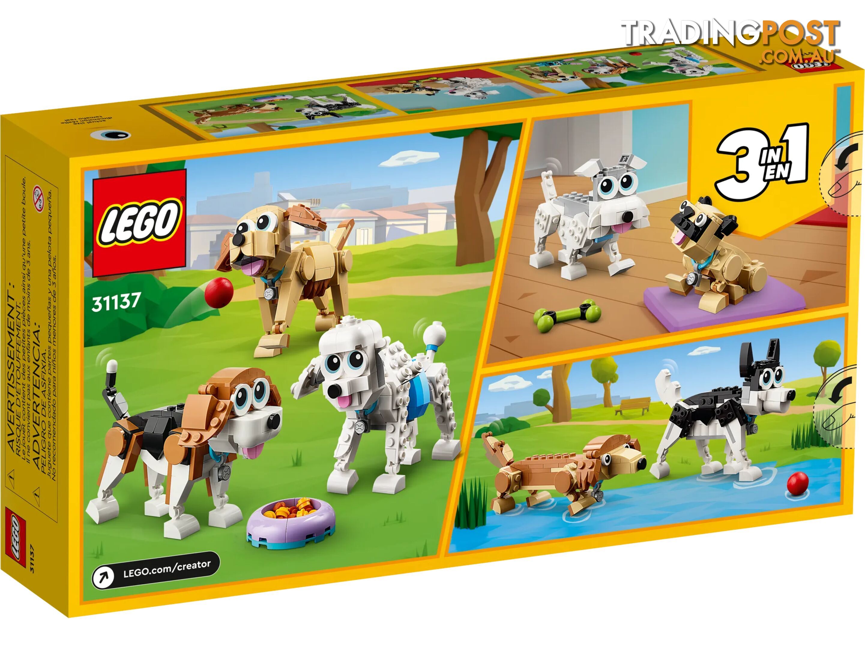 LEGO 31137 Adorable Dogs - Creator 3in1 - 5702017415901