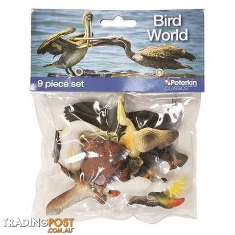 Bird World 9 Piece Animal Set Art64266 - 5018621210482