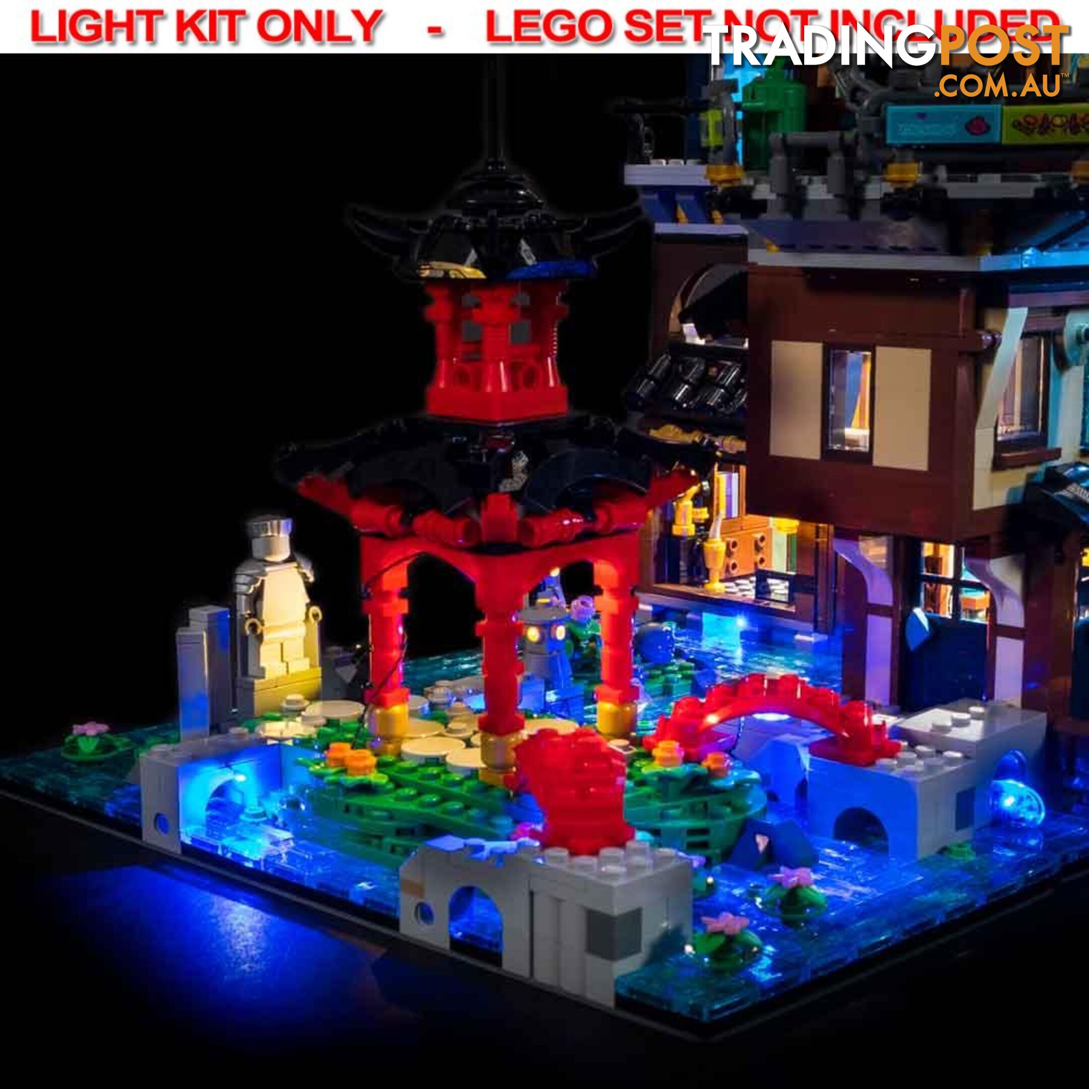 LIGHT KIT for LEGO Ninjago City Gardens 71741 - Light My Bricks - 744109767180