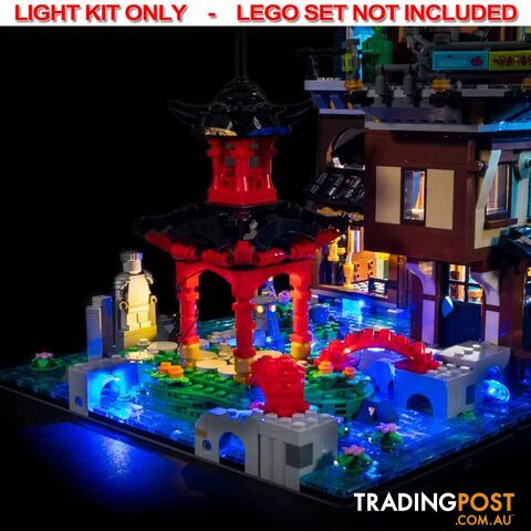 LIGHT KIT for LEGO Ninjago City Gardens 71741 - Light My Bricks - 744109767180