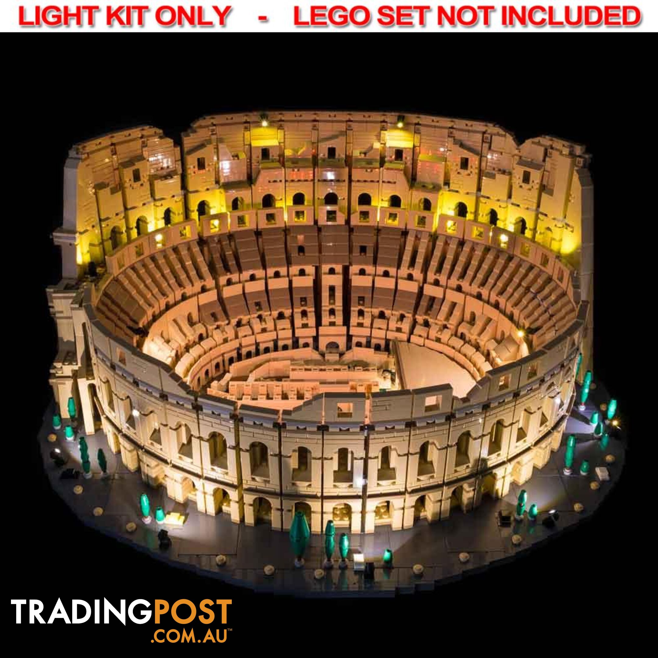 LIGHT KIT for LEGO Colosseum 10276 - Light My Bricks - 744109767289