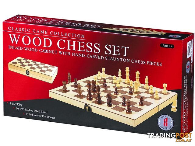 Chess Set Inlaid Board Wooden 15' - Jdhsn20004 - 025766200044