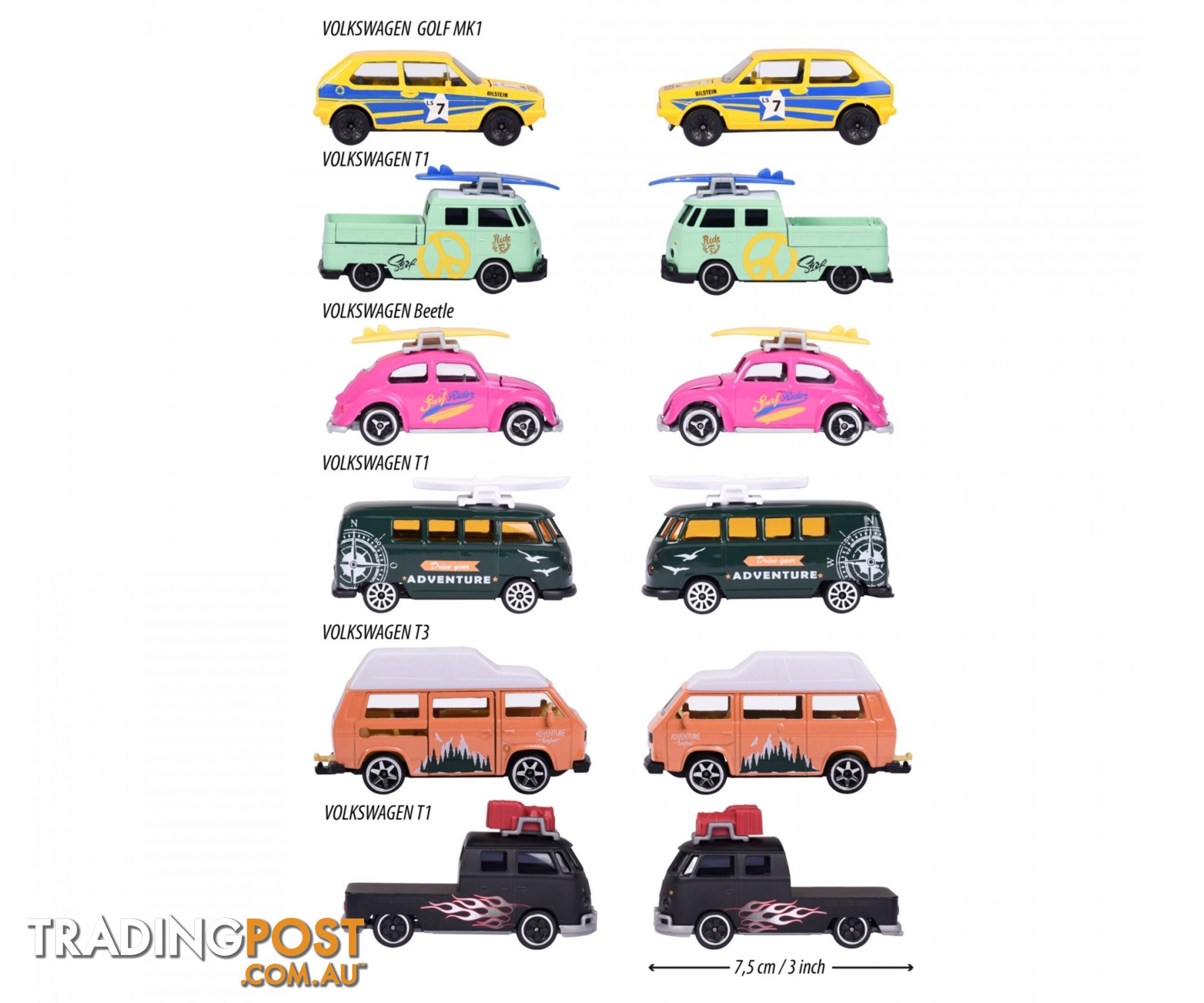 Majorette - Vw The Originals Premium Car Assorted  - Rpmj65402 - 3467452065402