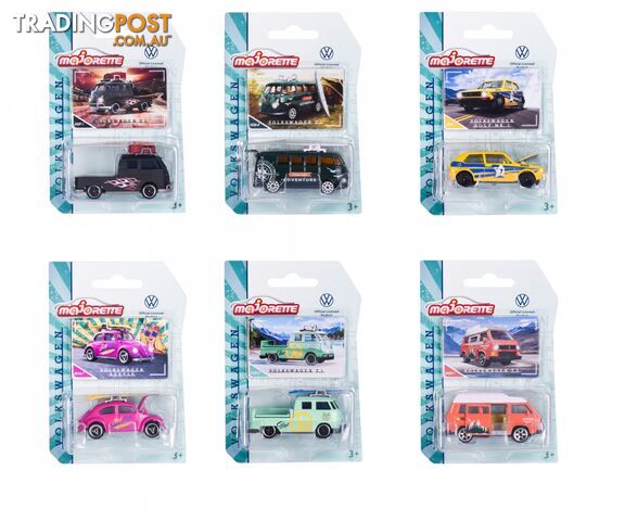 Majorette - Vw The Originals Premium Car Assorted  - Rpmj65402 - 3467452065402