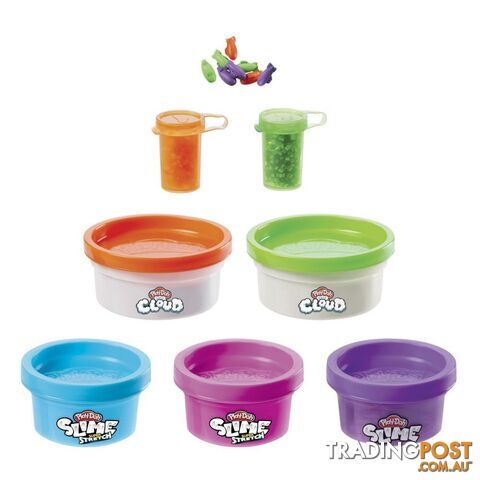 Play-doh - Nickelodeon Slime Rockin Mix-ins Kit For Kids 4 Years And Up With 5 Colors And 3 Mix-in Bead Varieties Non-toxic  Hasbro F1816 - 195166156866
