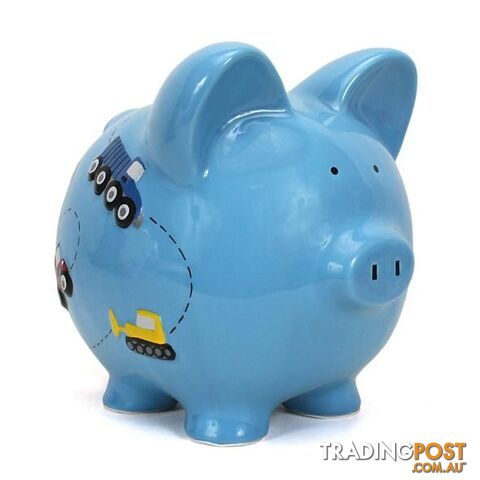 Cotton Candy -  Blue Construction Piggy Bank - Cccc3617 - 025094361721