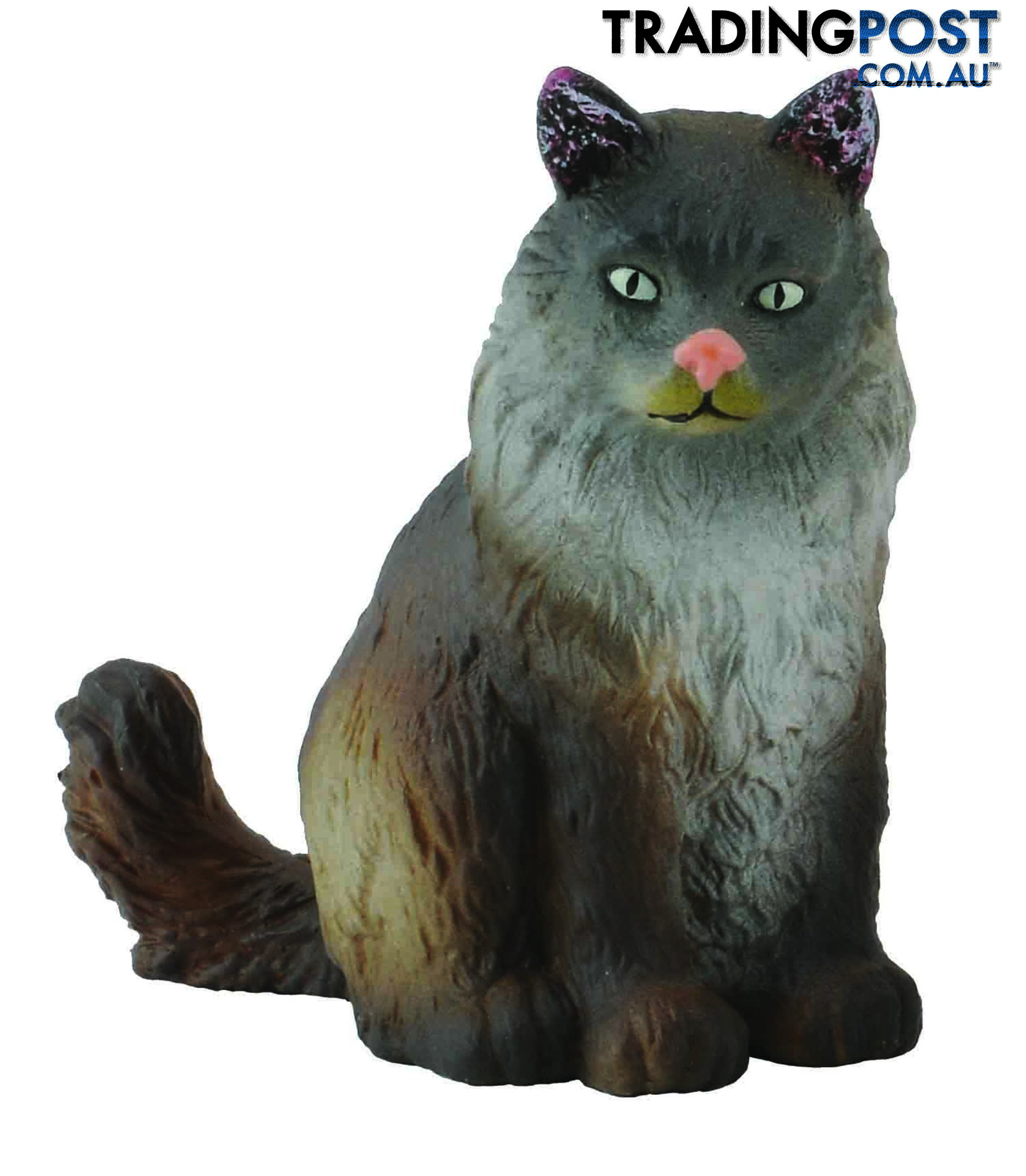 CollectA Norwegian Forest Cat Sitting Animal Figurine - Rpco88327 - 4892900883274