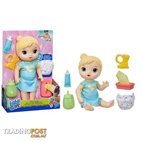 Baby Alive - Change 'n Play Baby Doll - Blonde Hair - Hasbro Hbf41505x22 - 5010996117250