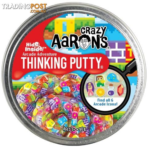 Crazy Aaron's Thinking Putty Hide Inside! Arcade Adventure 4inch - Bgaa020 - 810066953574
