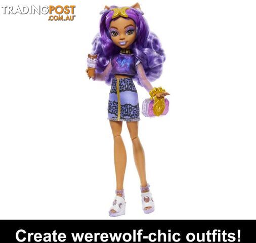 Monster High Doll - Clawdeen Wolf Skulltimate Secrets: Fearidescent Series - Mahnf74 - 194735139286