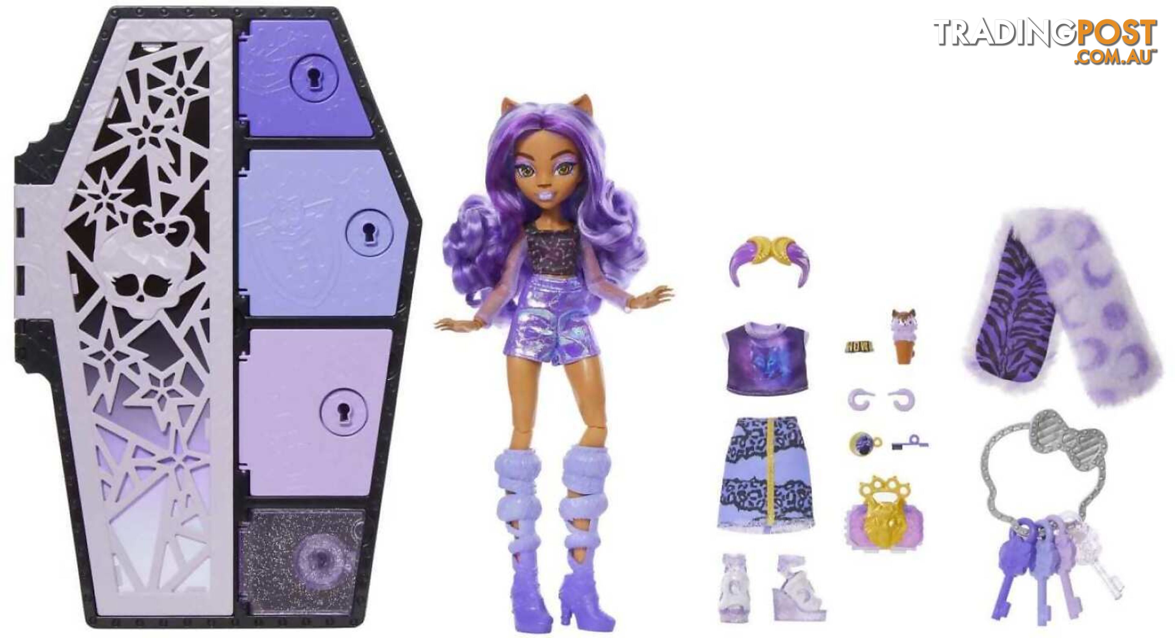 Monster High Doll - Clawdeen Wolf Skulltimate Secrets: Fearidescent Series - Mahnf74 - 194735139286