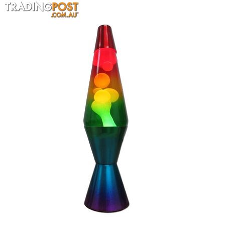 Landmark - Rainbow Retro Liquid Lamp 37cm - Aslanlt225 - 9320383575416