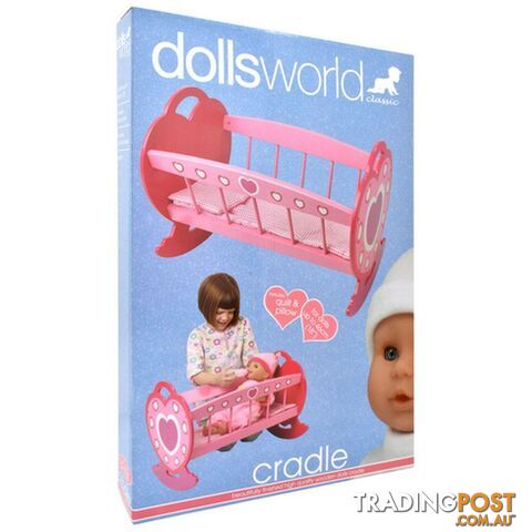 DollsWorld - Wooden Cradle Art64125 - 5018621605981