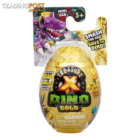 Treasure X - Dino Gold S4 Mini Egg - Smash The Egg Save The Dino - Mj41719 - 630996417171