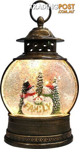 Cotton Candy - Xmas Round Lantern Snowman Family - Ccxac311a - 9353468015149