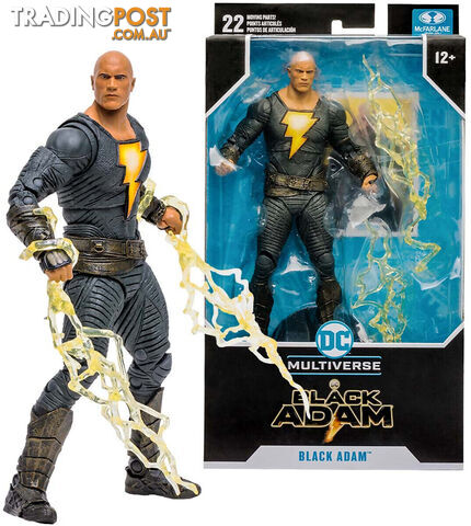Mcfarlane - Black Adam 7 Inch Figurine With Hero Costume (black Adam Movie) - Hs15256 - 787926152562