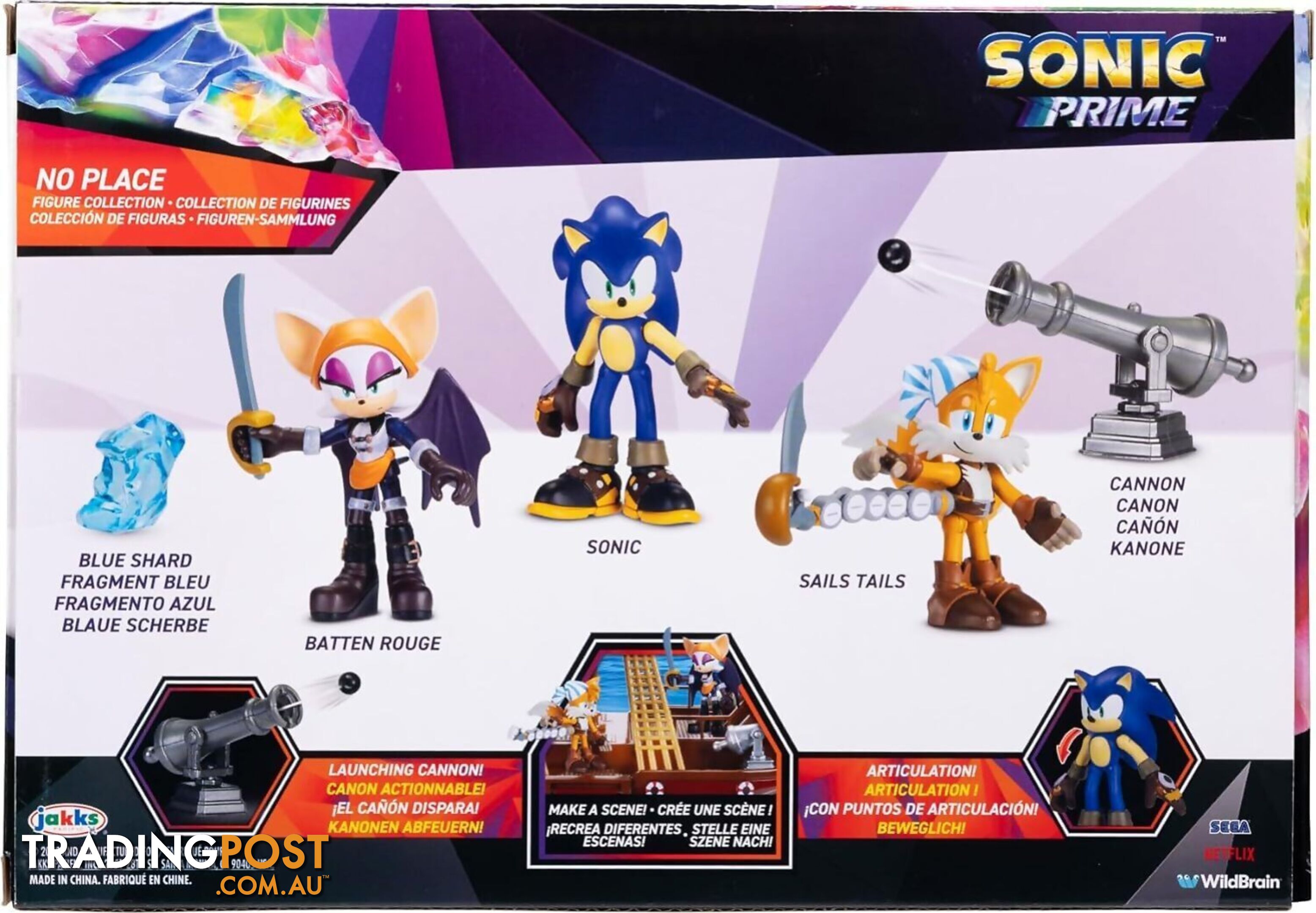 Netflix - Sonic Prime 2.5 Inch Figures Collection No Place - Hs417044 - 192995417045