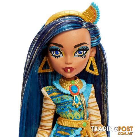 Monster High - Cleo De Nile Doll With Pet And Accessories - Mahhk54 - 194735069835