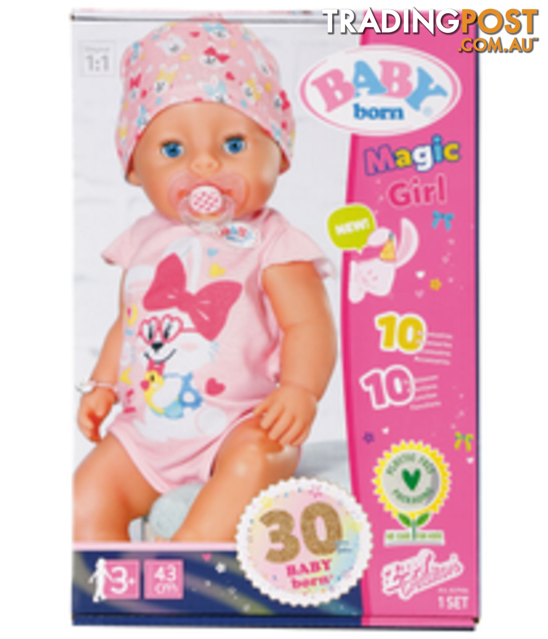 Baby Born - 43cm Magic Girl Doll - Bj827956 - 4001167827956