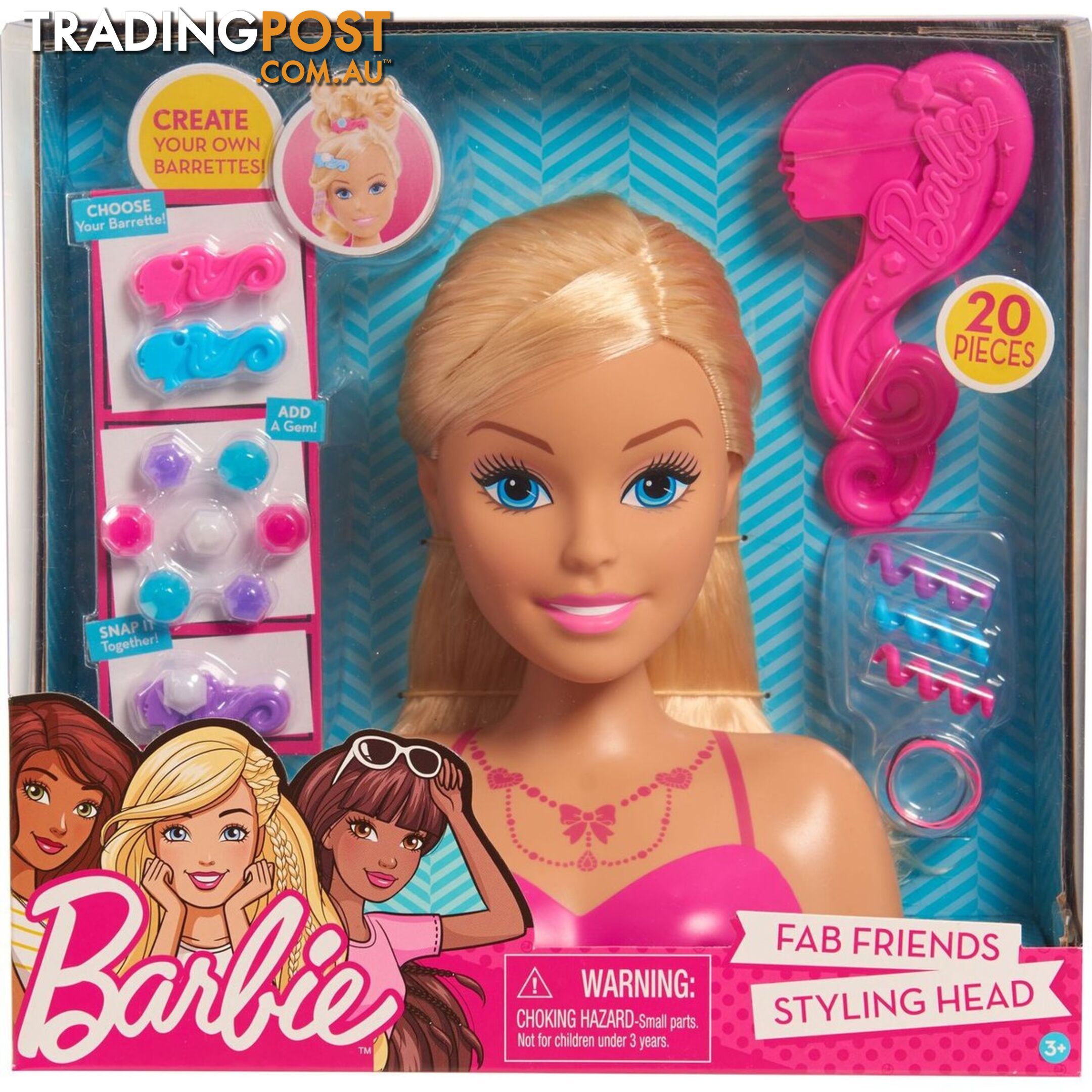 Barbie Doll Styling Head Blonde Bj62535 - 886144625381