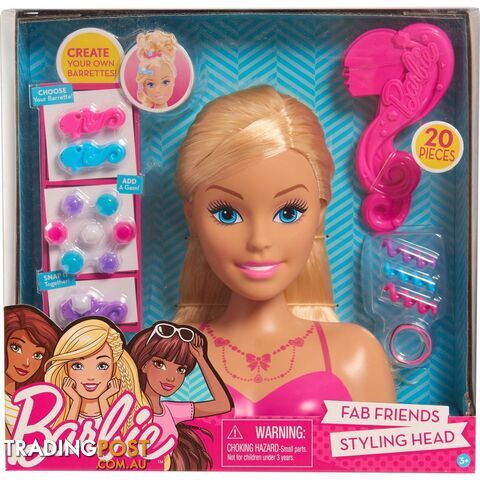 Barbie Doll Styling Head Blonde Bj62535 - 886144625381