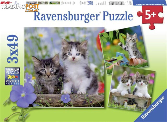 Ravensburger - Kittens Jigsaw Puzzle 3 X 49pc - Mdrb080465 - 4005556080465