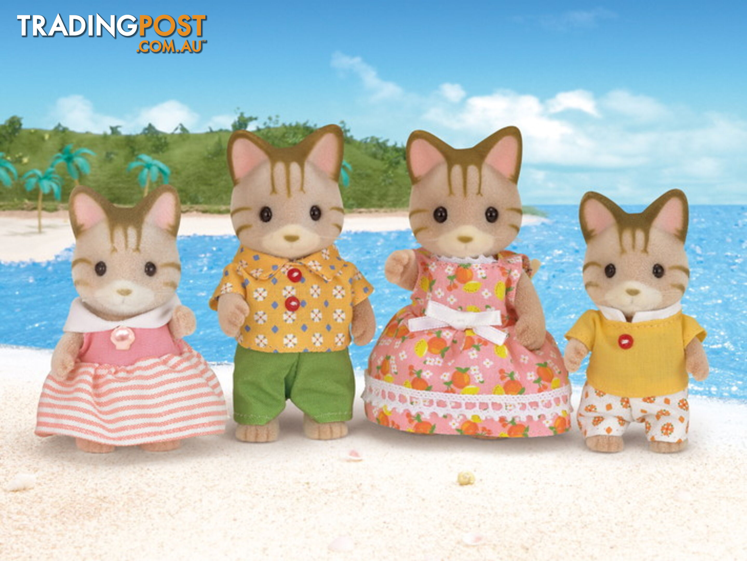 Sylvanian Families - Striped Cat Family - Mdsf5180 - 5054131051801